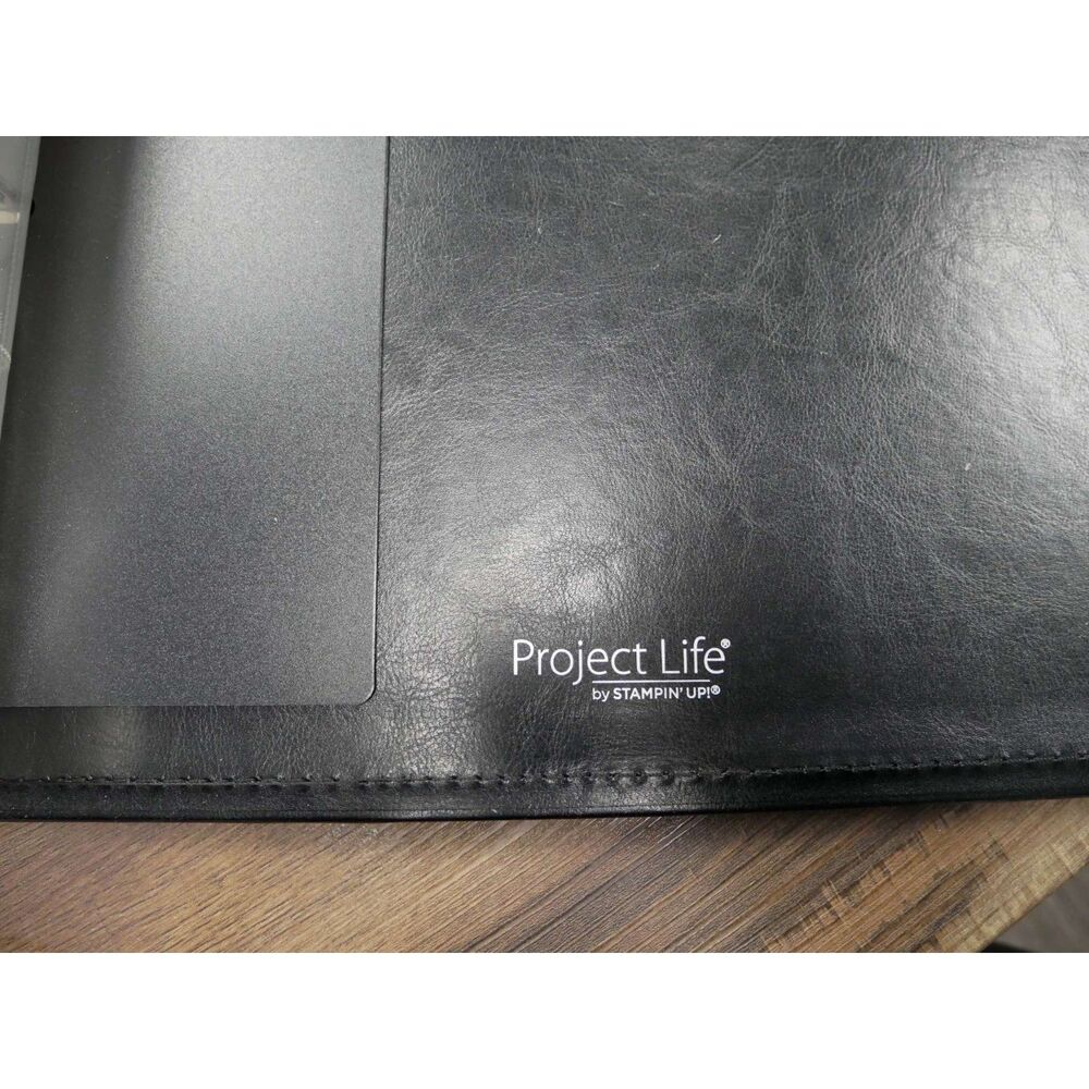 Project Life Stampin' Up Black Photo Album Scrapbook Binder 3 Ring Memory
